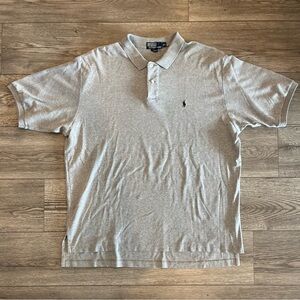 Vintage Polo by Ralph Lauren Short Sleeve Polo Shirt Lightweight Cotton Gray XXL